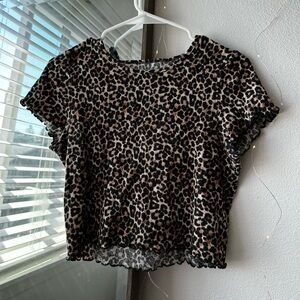 Leopard Print Women's Top